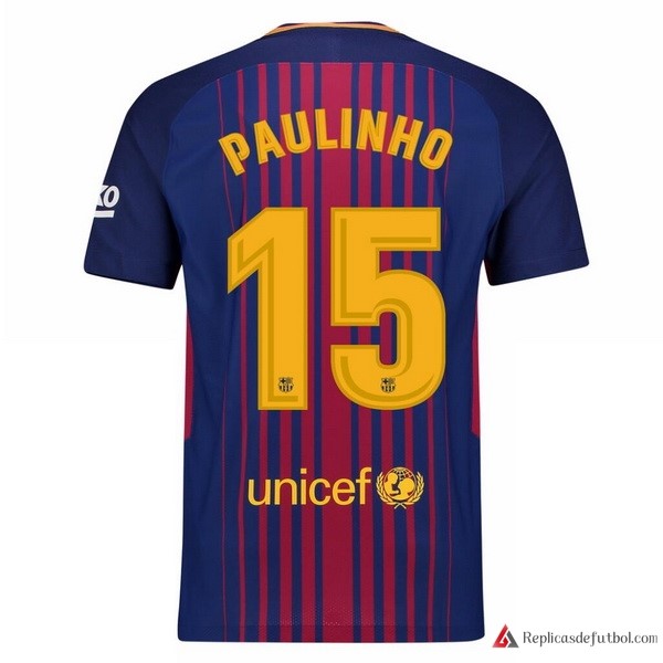 Camiseta Barcelona Primera equipación Paulinho 2017-2018